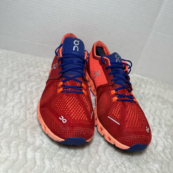 On Cloud X Women's Size 11 Swiss Engineering Red /Flash /Blue Running Gym Shoes - Picture 1 of 12